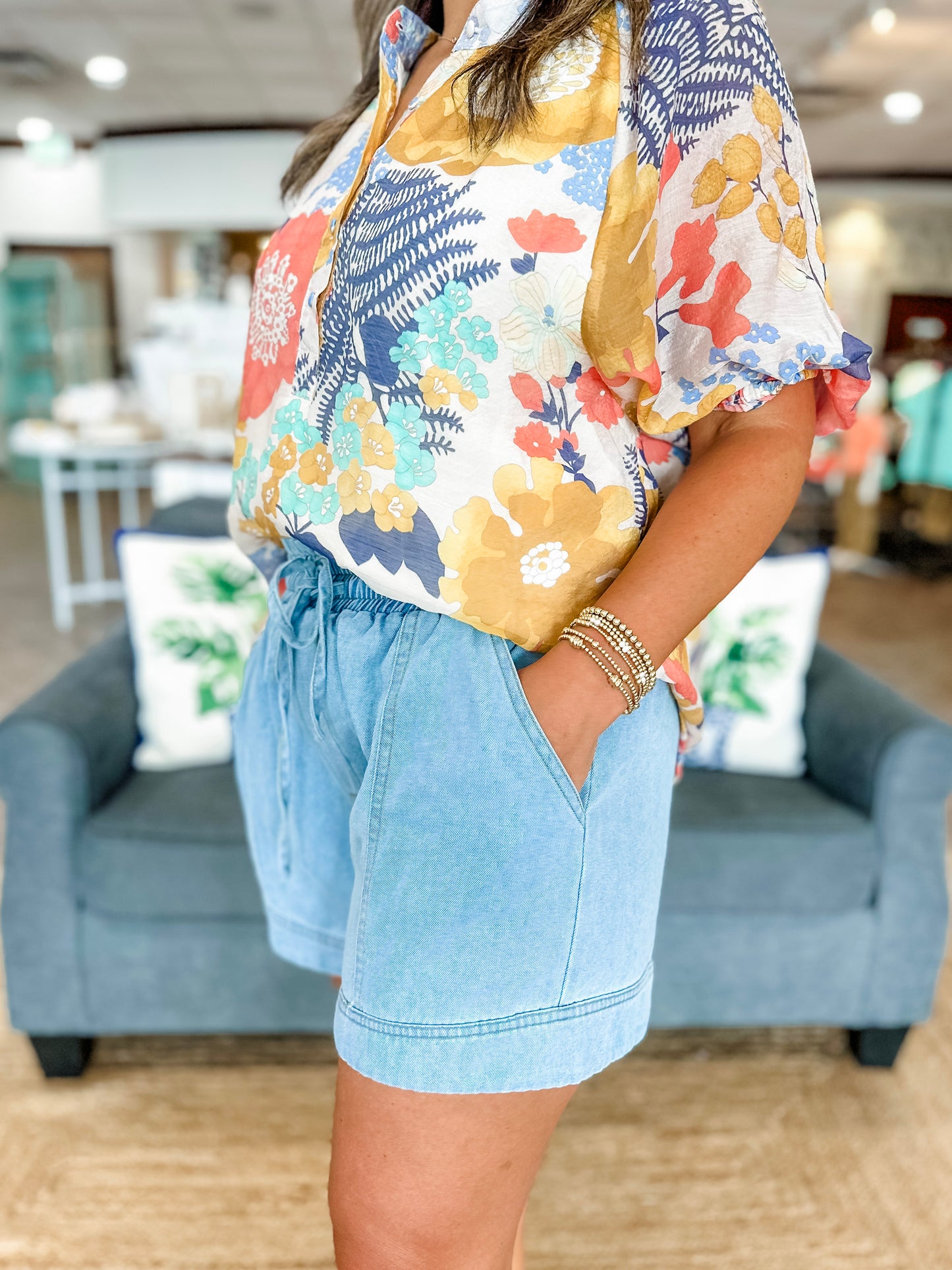 The Merritt Denim Shorts in Dark Denim