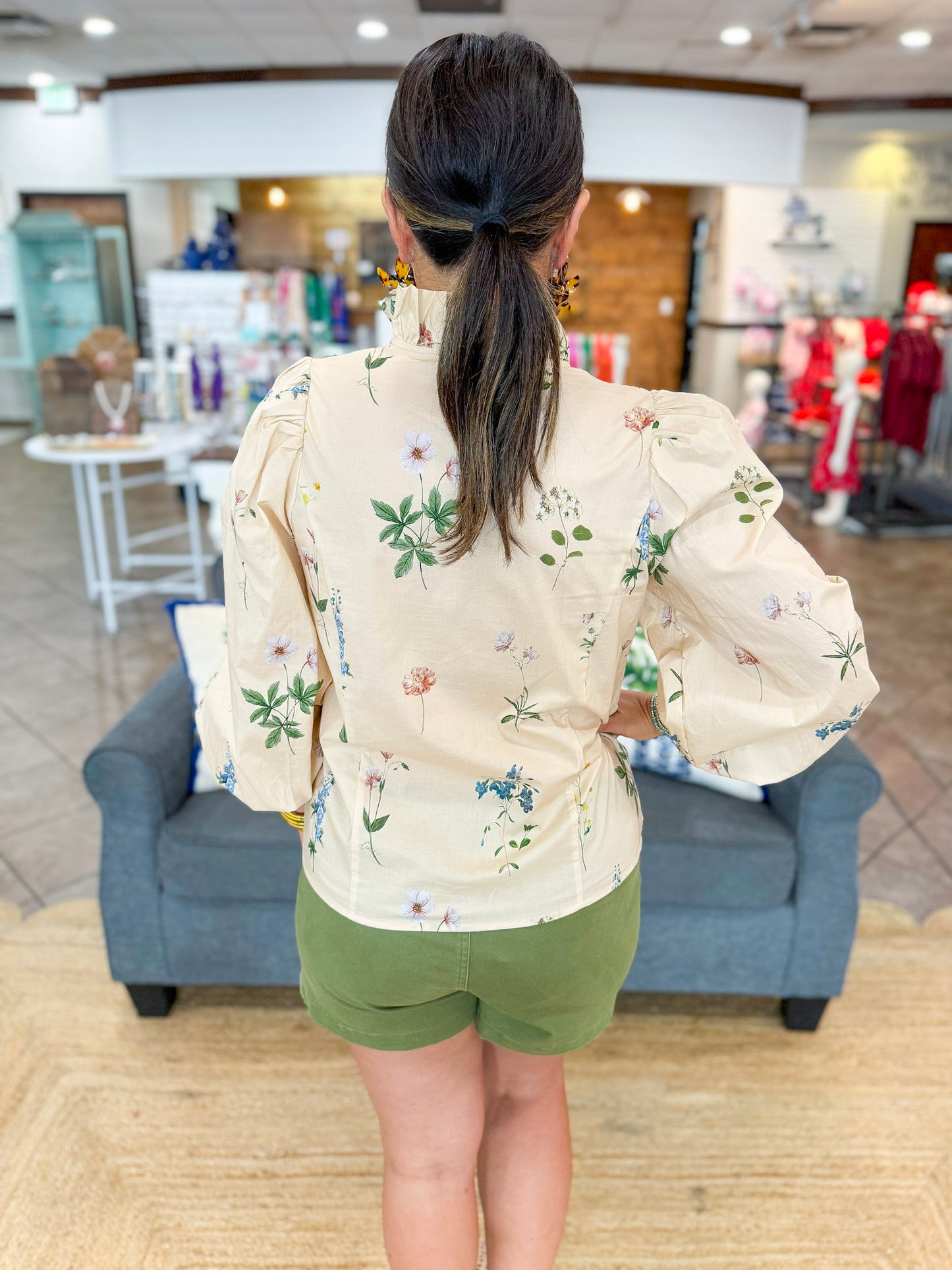 Ivy of Fall Top in Ecru