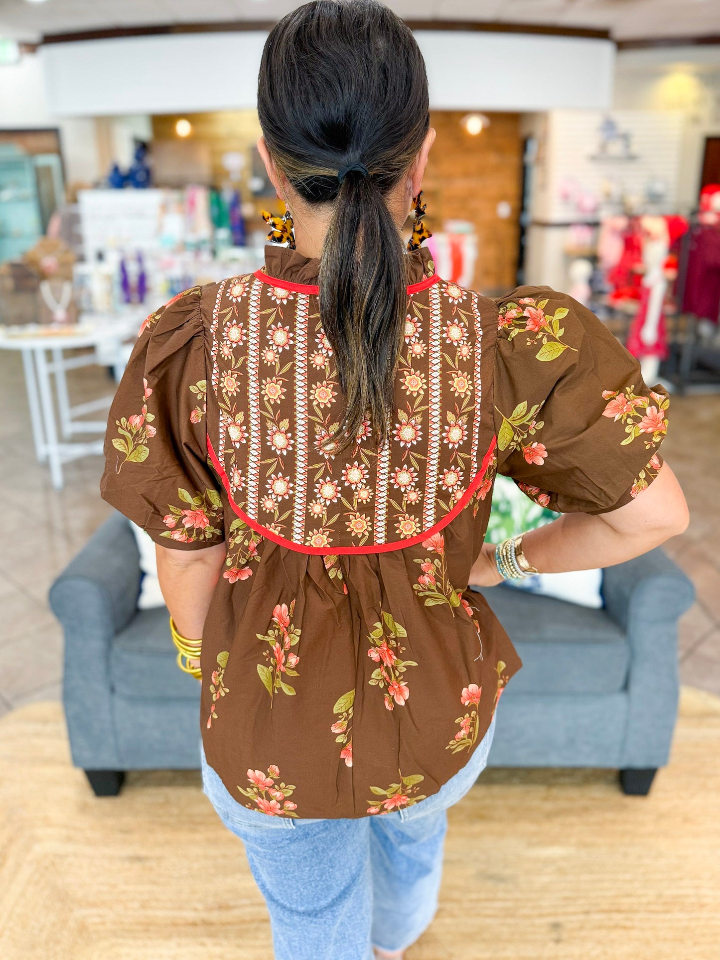 Autumn Muse Floral Top