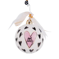 Merry and Married Heart Ornament