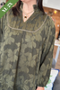 Harvest Chic Mini Dress in Olive