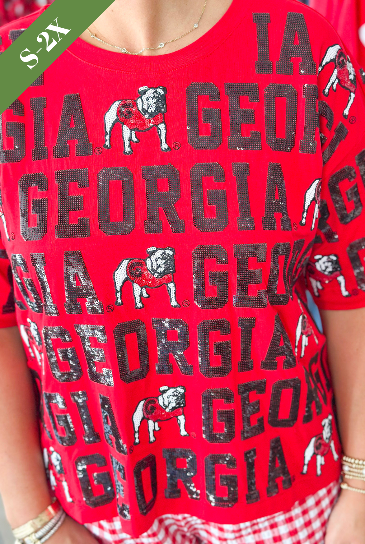 The Georgia Sequin Repeat Tee
