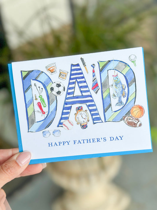 DAD Happy Father's Day Greeting Card