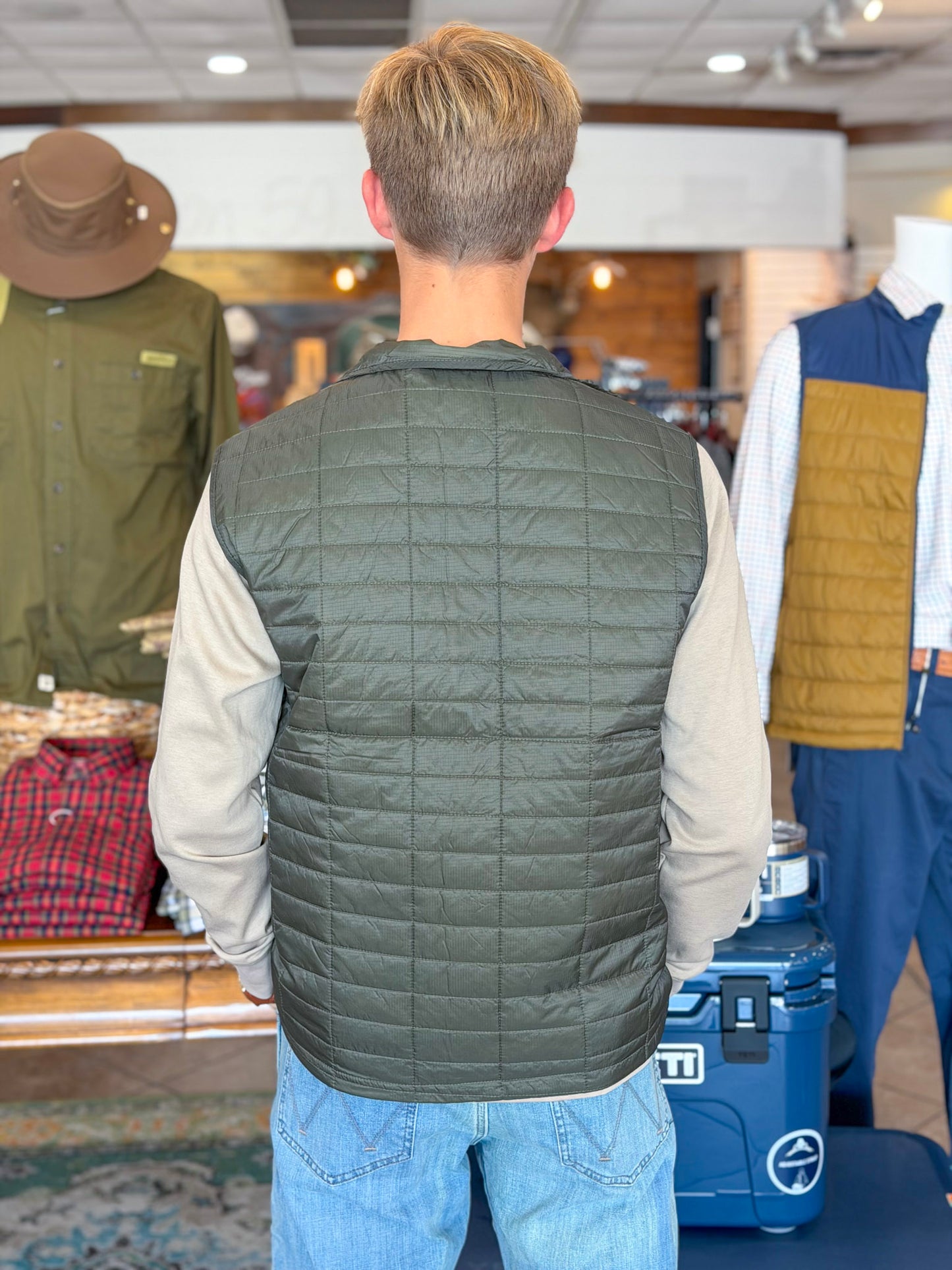 Southern Marsh | FIELDTEC Quilted Performance Vest in Stonewall Olive