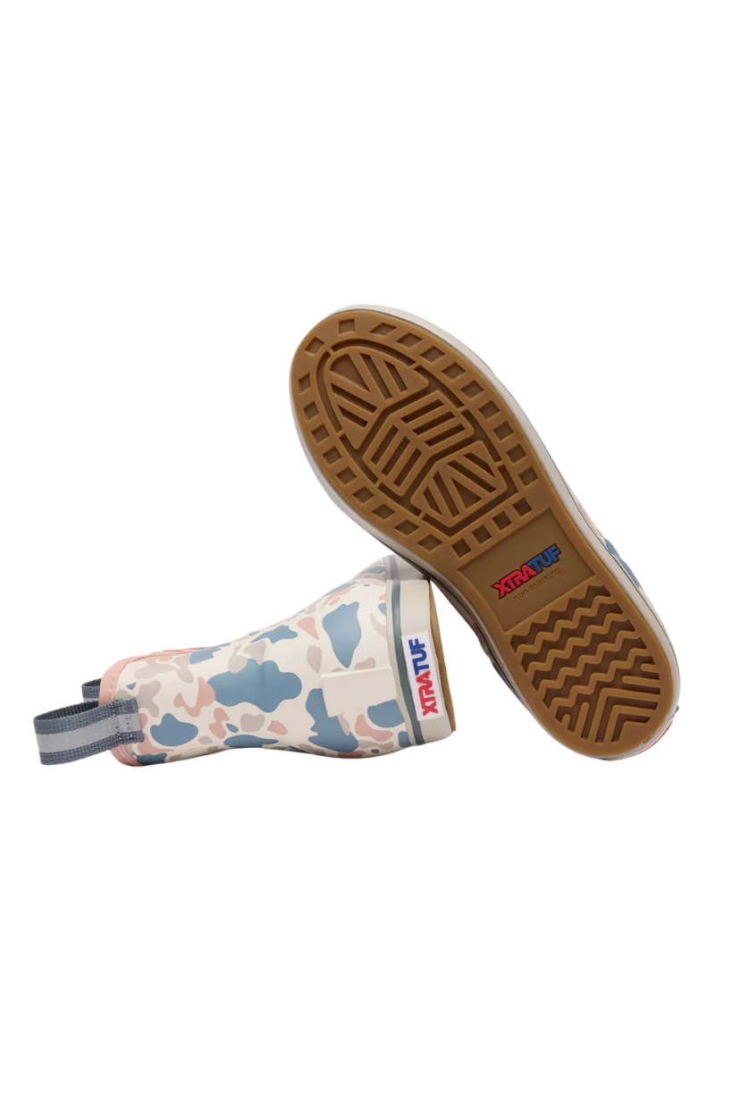 Xtratuf | Women's Ankle Deck Boot in Ivory Duck Camo