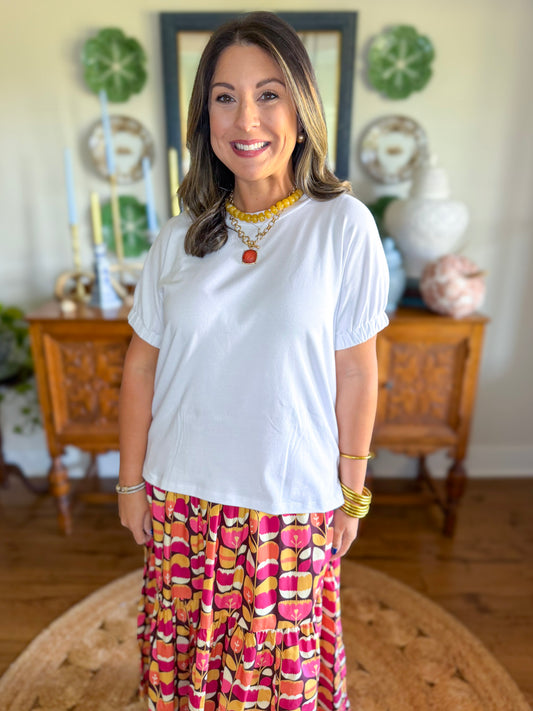 Adrienne | Romy Cotton Top in White