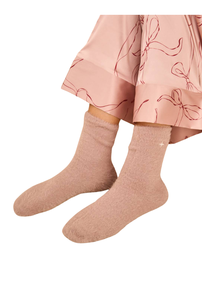 Katie Loxton | Gift Boxed Fluffy Star Socks in Pink
