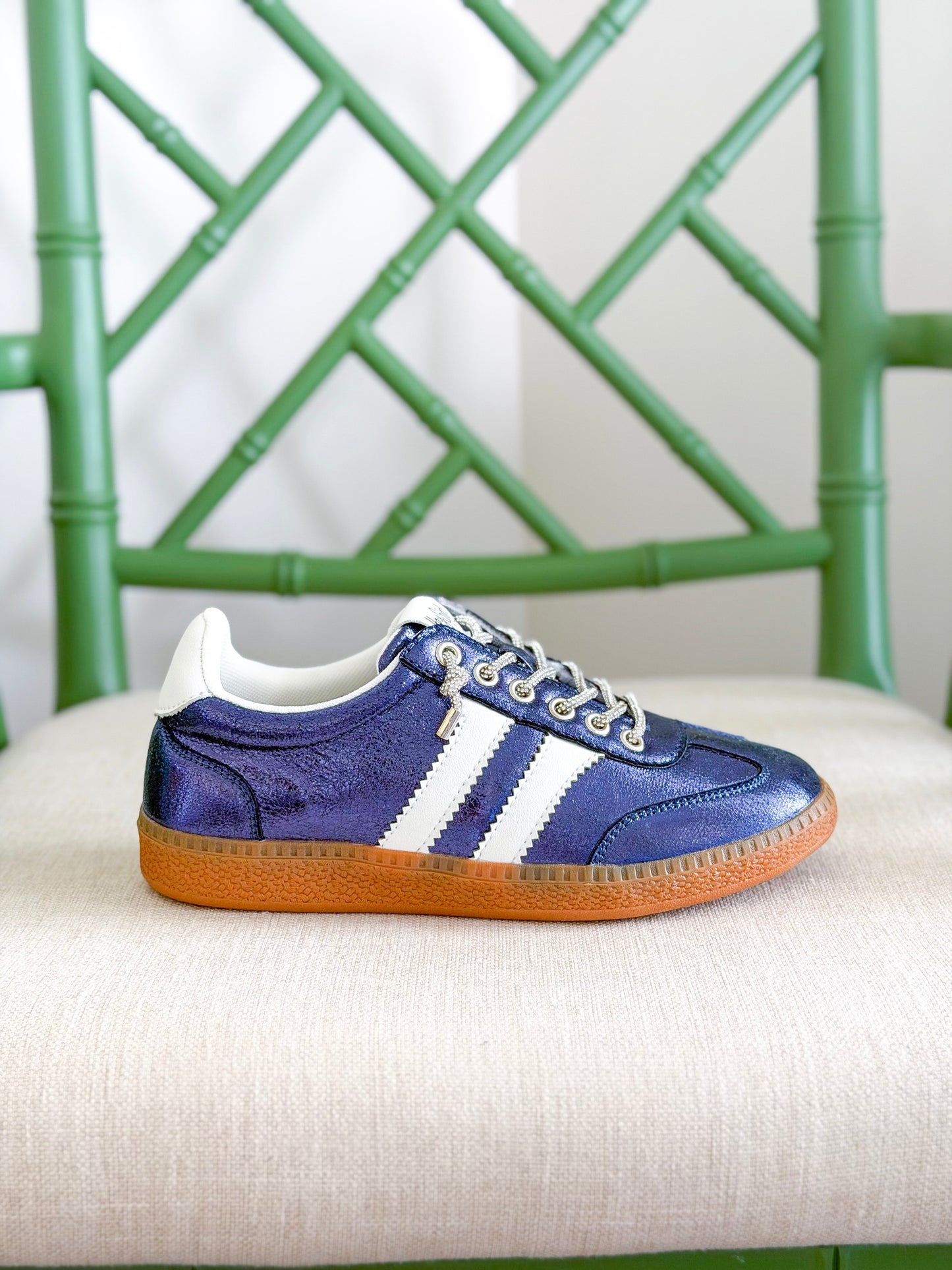 Corkys | Heads Up Sneakers in Navy Metallic