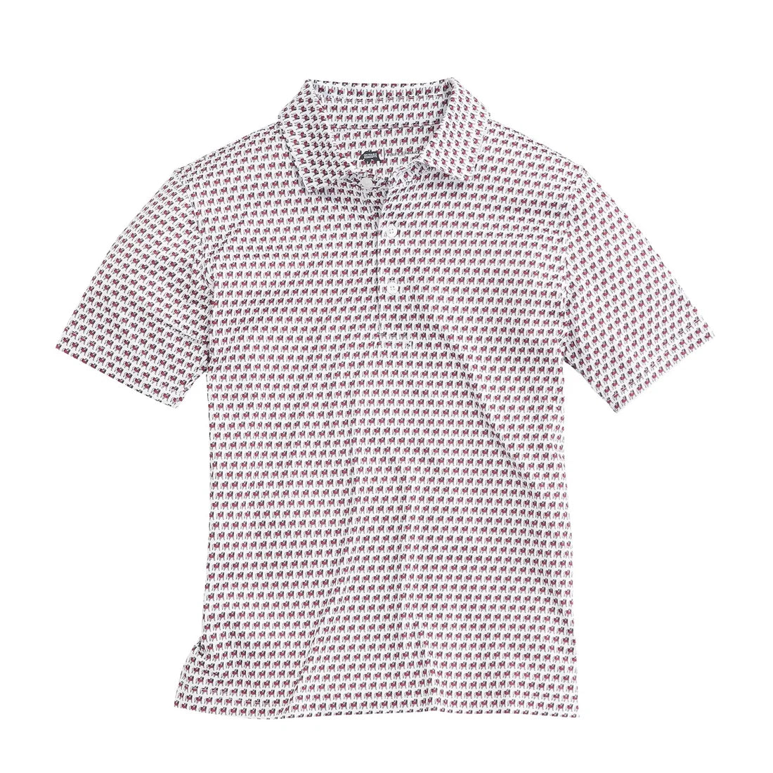 Onward Reserve | UGA Standing Bulldog Printed Polo in White