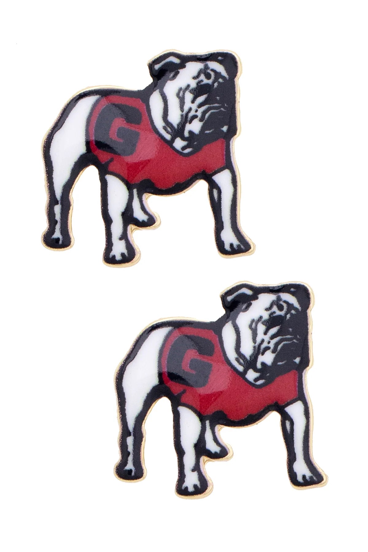 Georgia Bulldogs Enamel Icon Stud Earrings