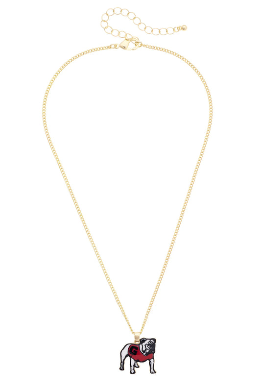 Georgia Bulldogs Enamel Icon Necklace
