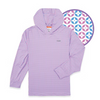 Caddie | Youth Haze Performance Hoodie in Pink & Blue