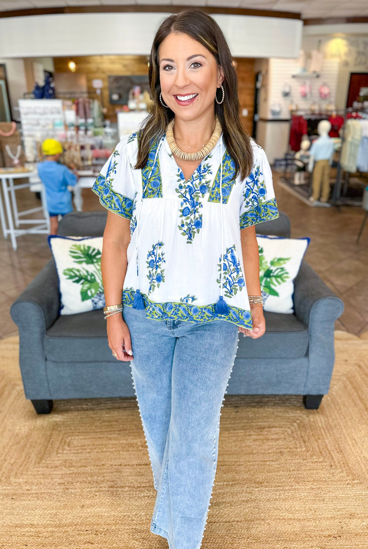 Victoria Dunn Catalina Blouse | Gilded Spruce
