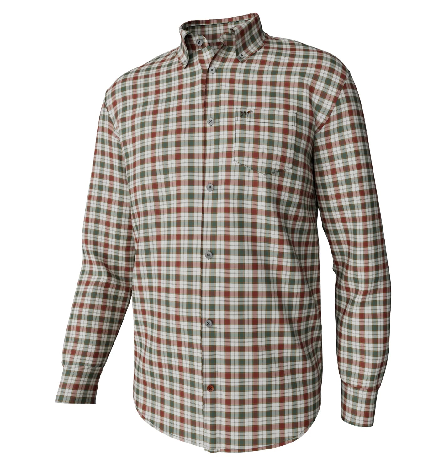 Southern Point Hadley Vintage Long Sleeve Button Down in Festive