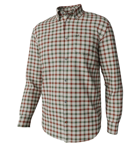 Southern Point Youth Hadley Vintage Long Sleeve Button Down in Wright Plaid