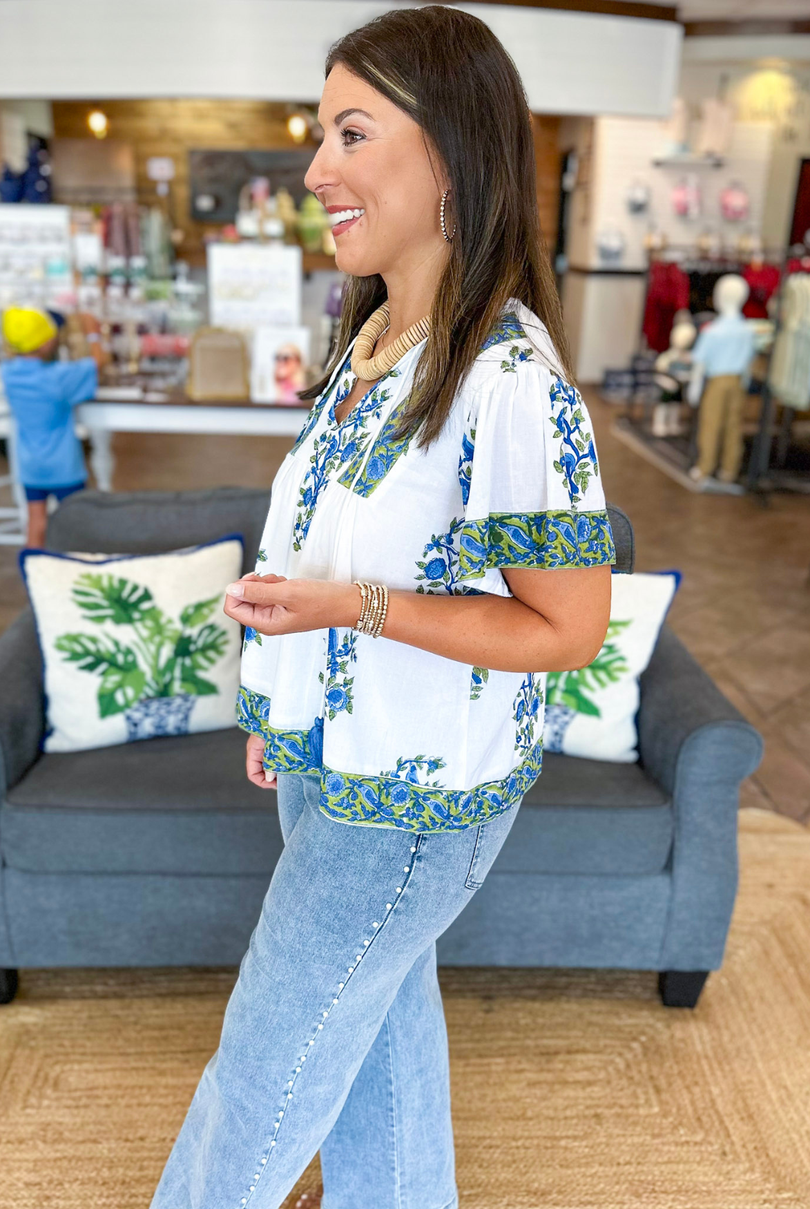 Victoria Dunn Catalina Blouse | Gilded Spruce