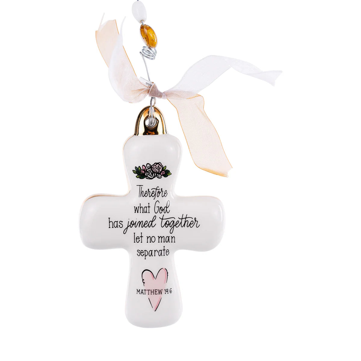 God Joined Together Puff Ornament