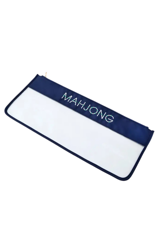 Navy Bamboo Mahjong Bag