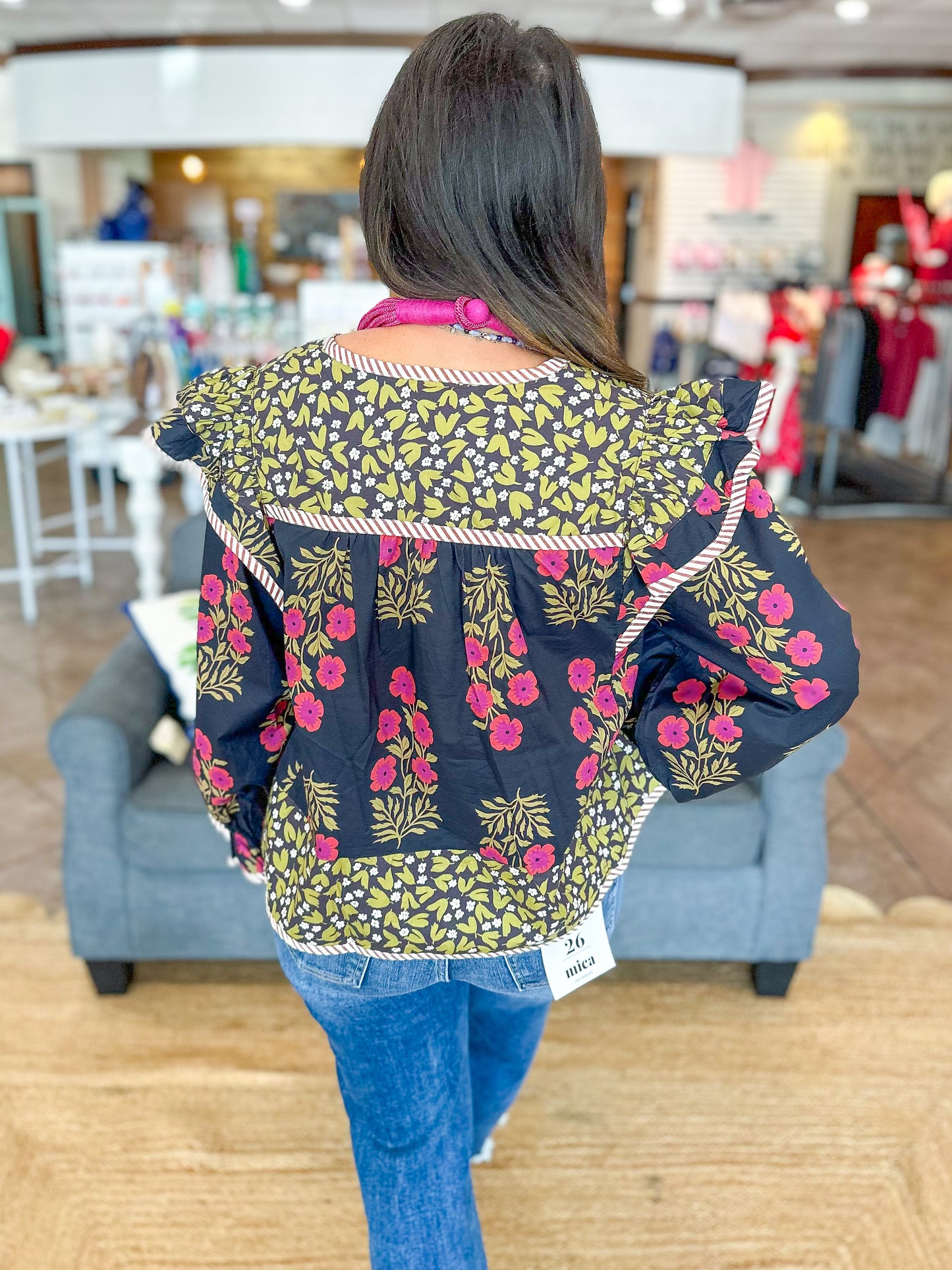 Midnight Florals Top