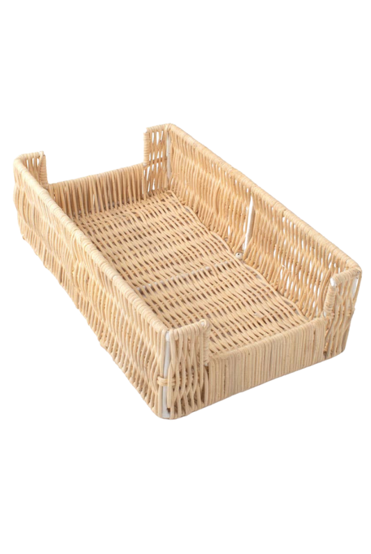 Natural Rattan Guest Towel Tray
