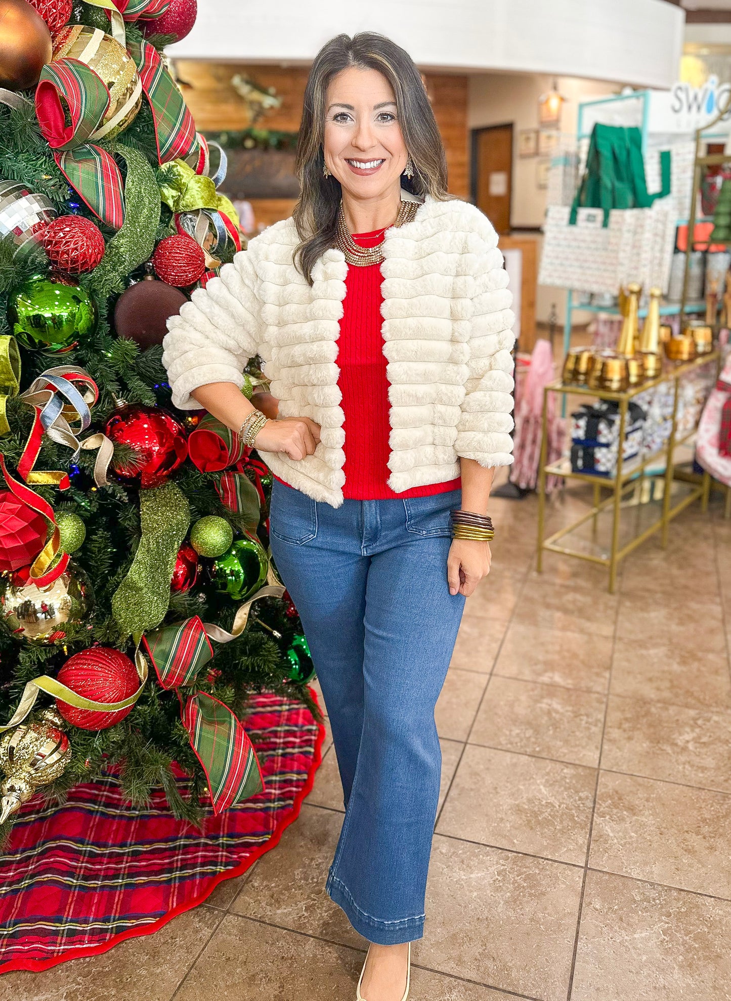 Callie Bolero Jacket in Cream