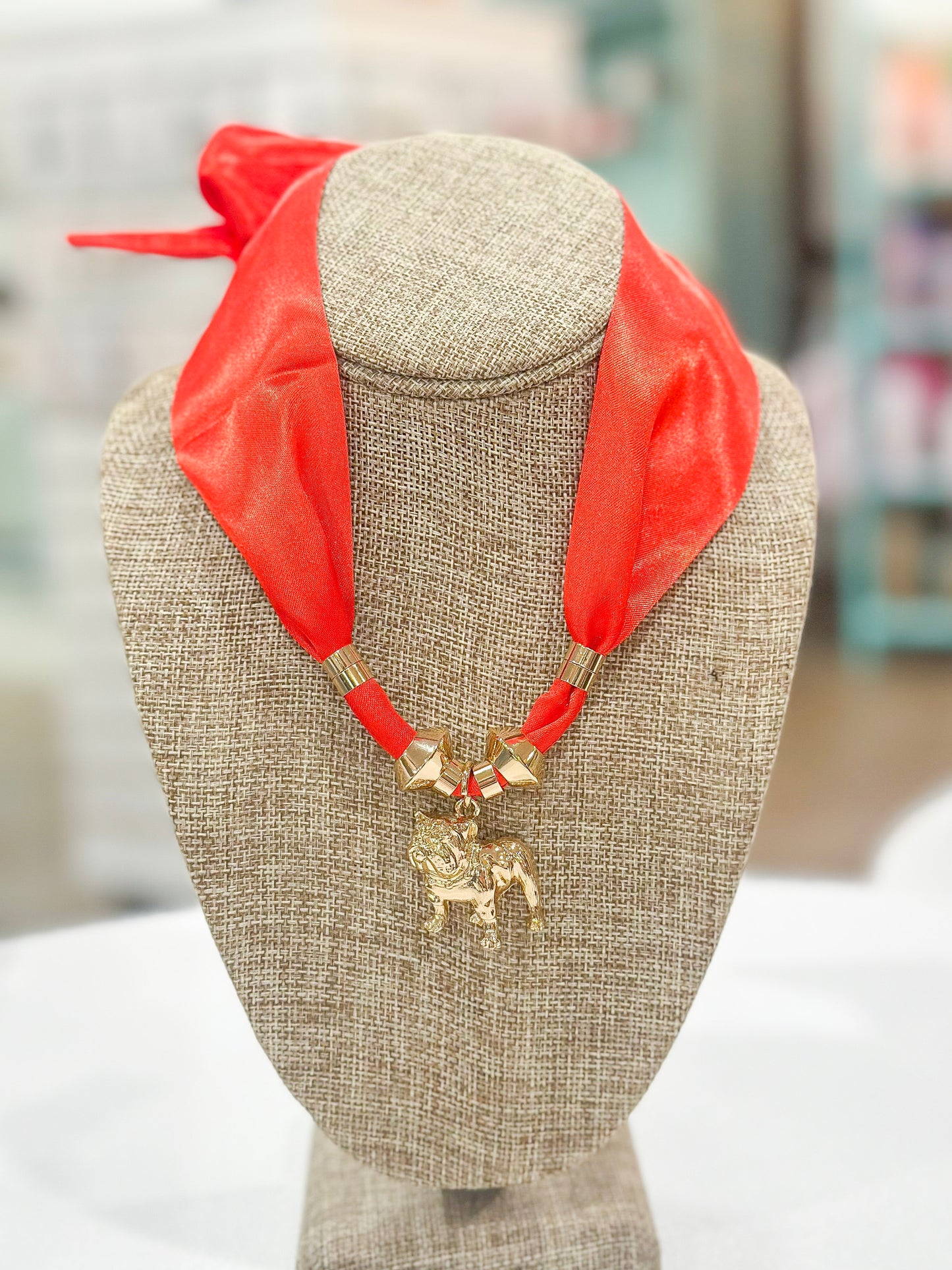 The Sideline Scarf Pendant Necklace