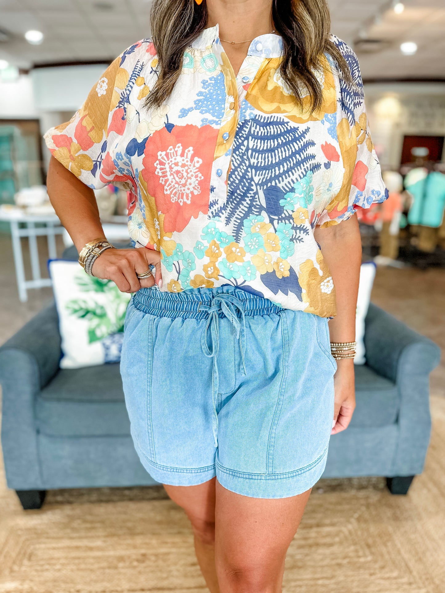 The Merritt Denim Shorts in Dark Denim