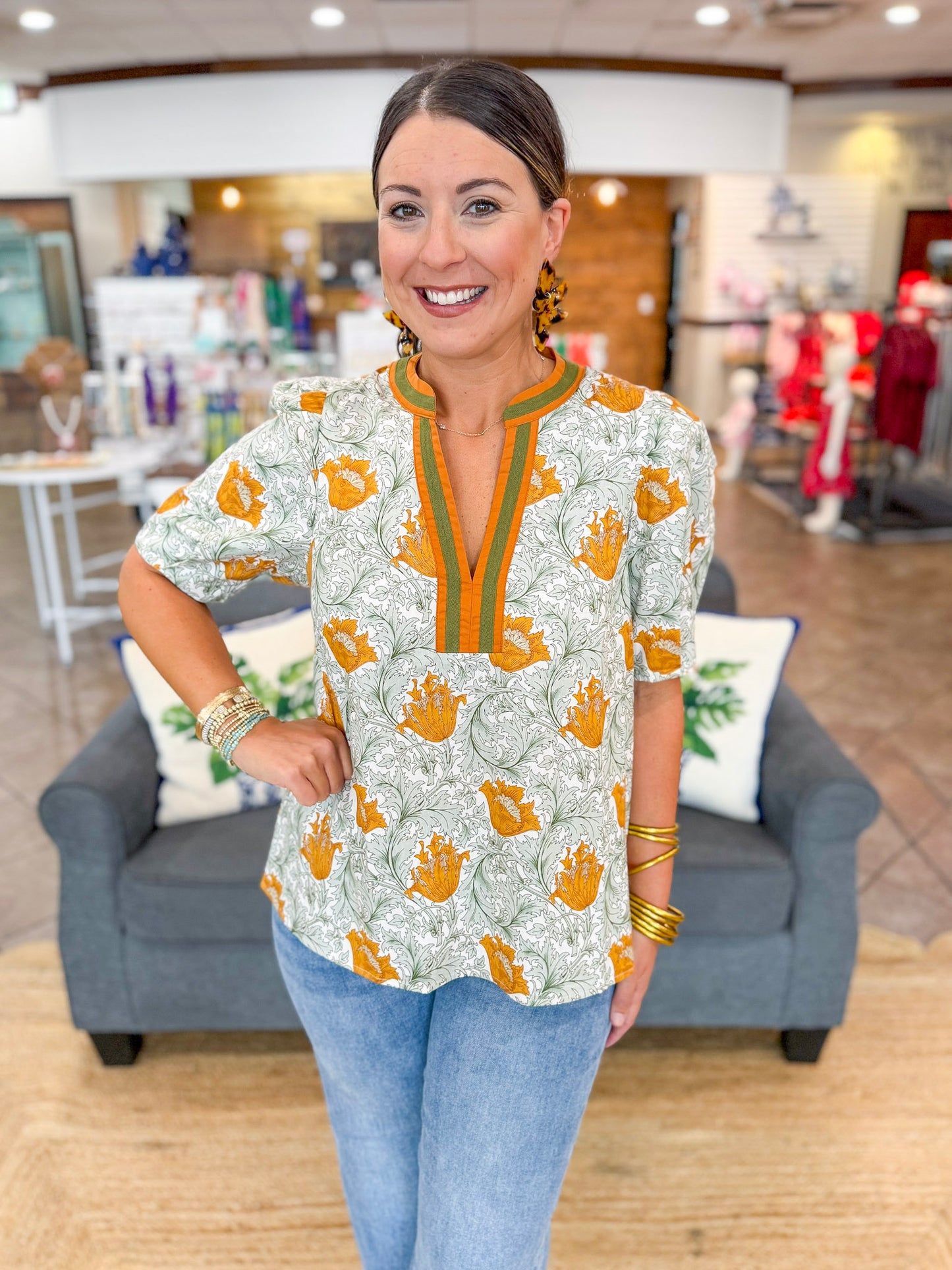 Golden Hour Floral Top