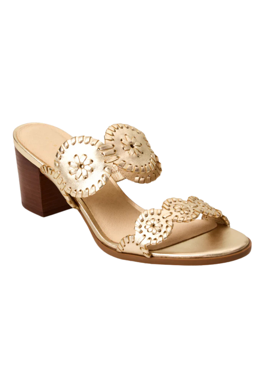 Jack Rogers | Lauren Mid Heel in Platinum