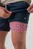 Burlebo Athletic Short - Heather Navy - American Flag Liner