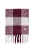 Katie Loxton | Recycled Tassel Scarf in Cherry