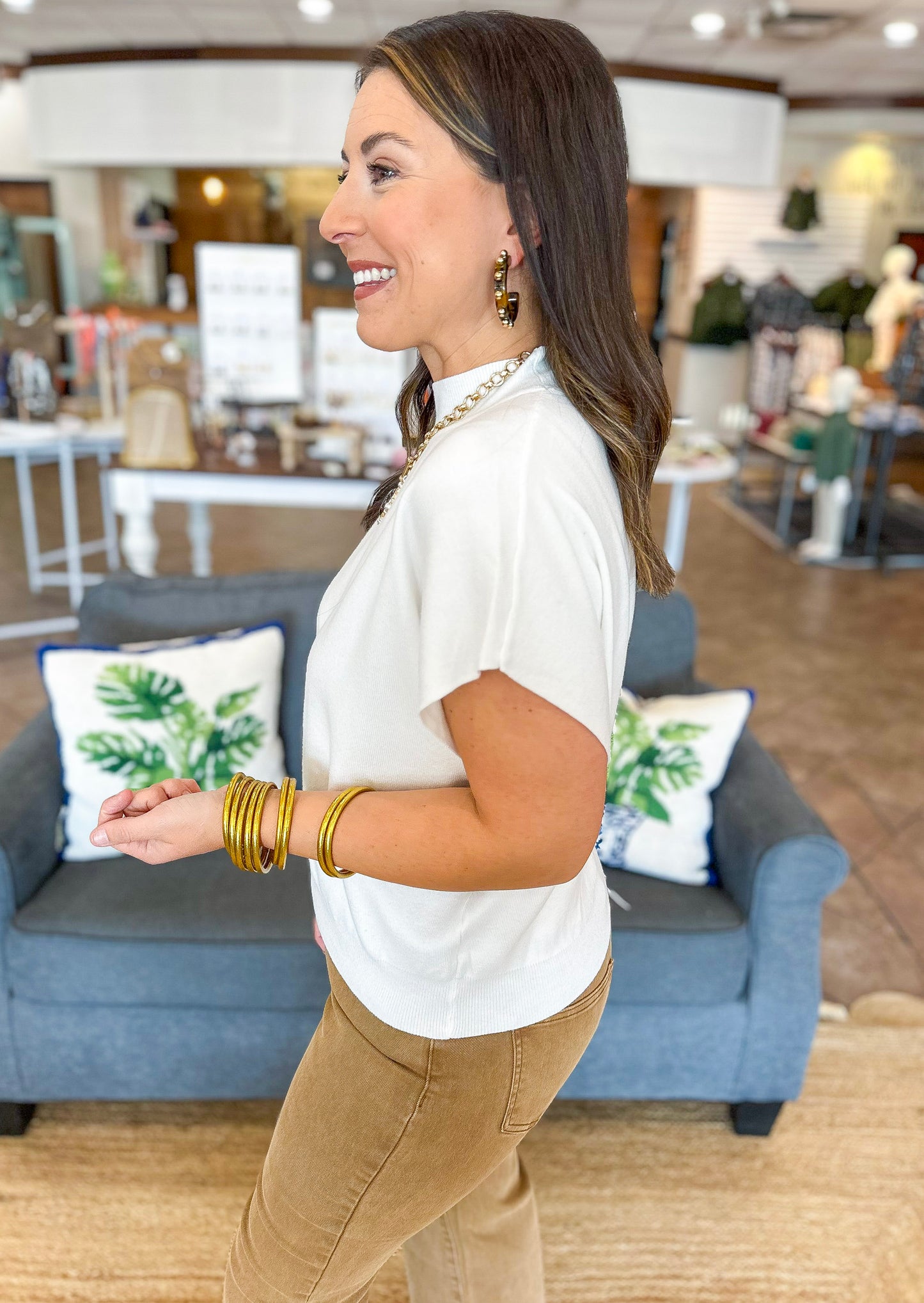 Autumn Essential Top in Off White