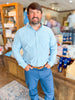Southern Casanova | Performance Button Down in Salty Breeze Check