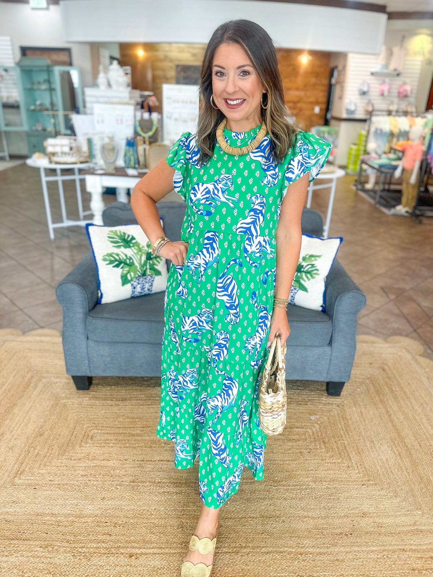 Laura Dress in Tiger