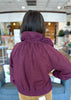 The Westwood Suede Zip Jacket in Merlot