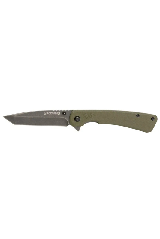 Browning Branded Rock Folding Knife in Green
