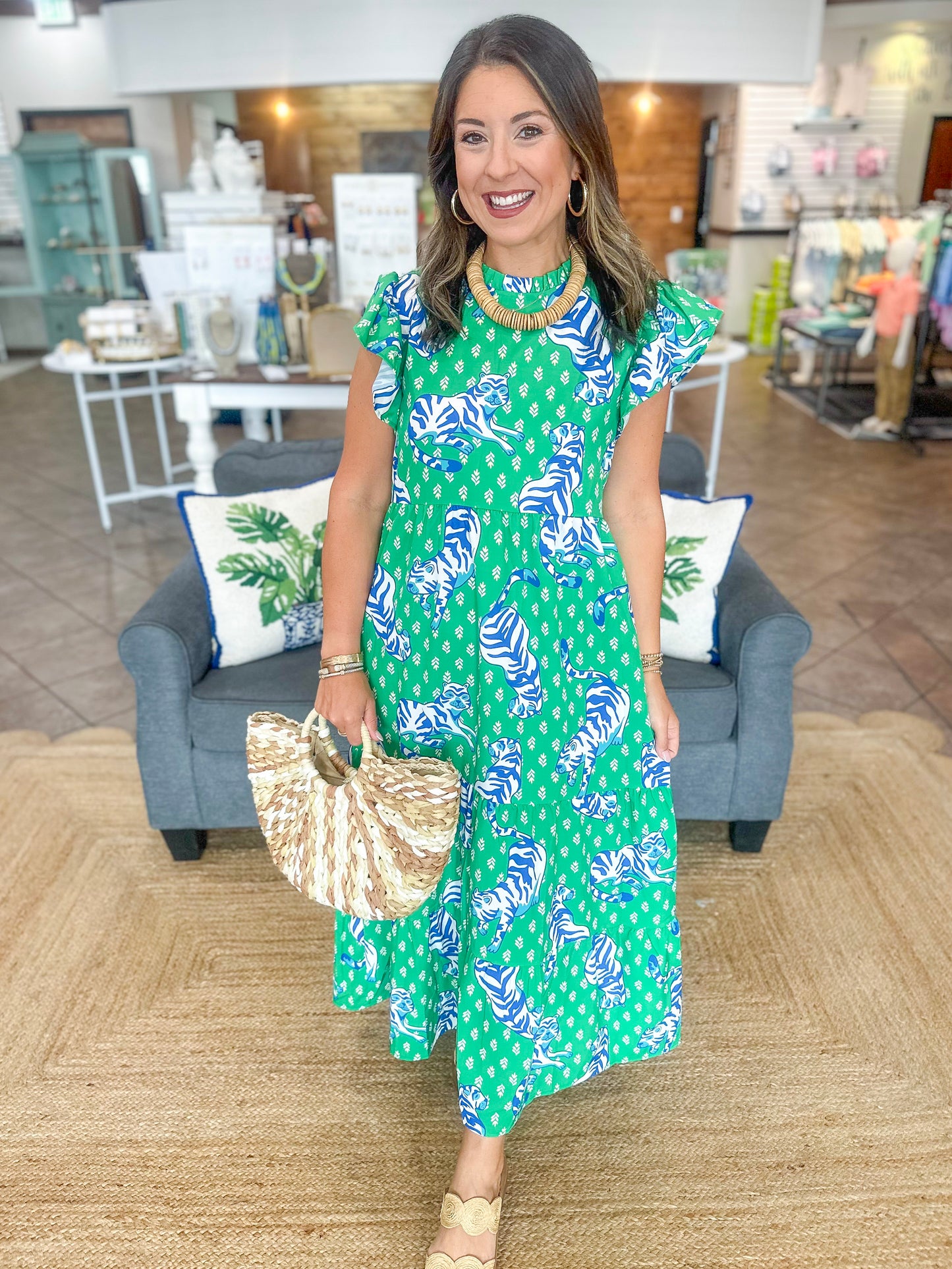 Laura Dress in Tiger
