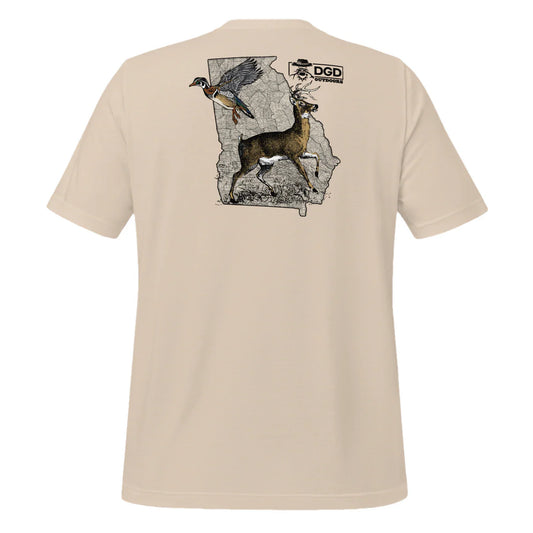 DGD Outdoors Buck & Duck Men's T-Shirt in Sand