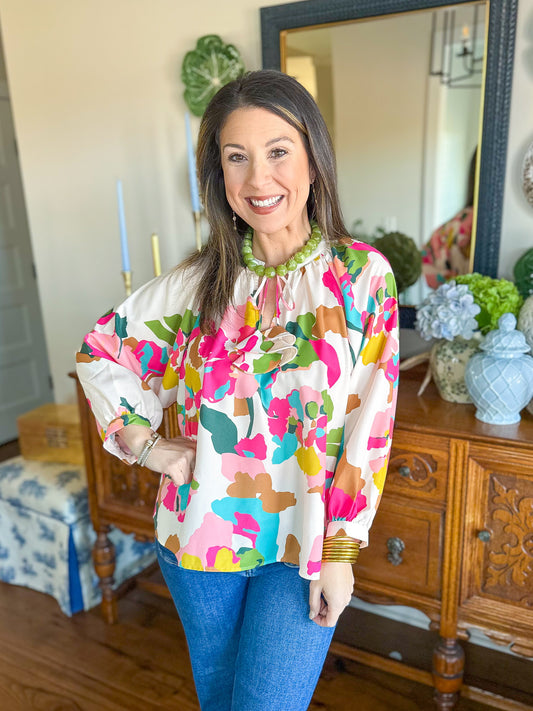 Crosby | Marin Top in Botanic Blush