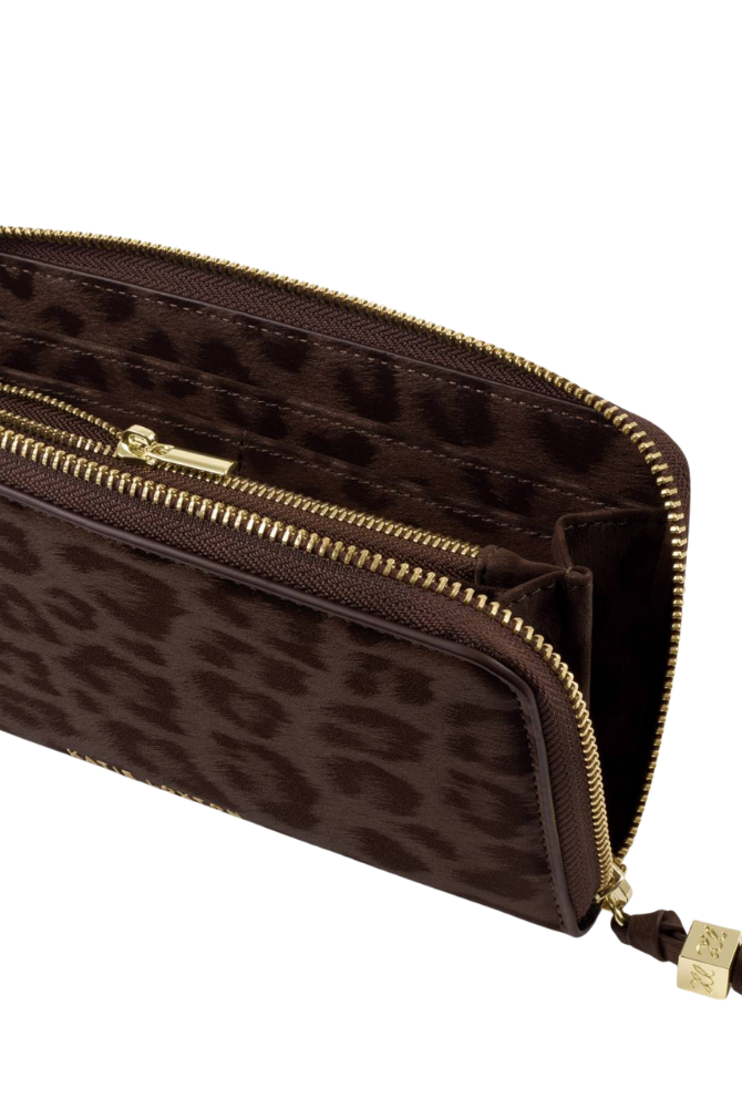 Katie Loxton | Large Wallet in Chocolate Leopard