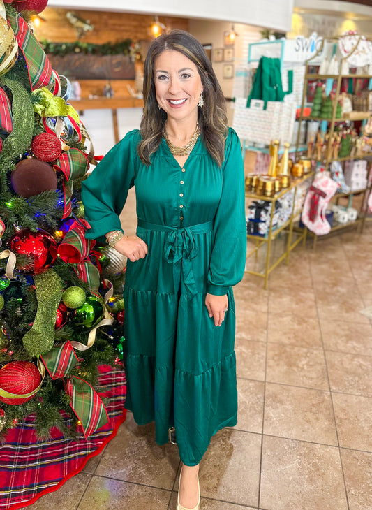 Mary Square Gracelyn Dress in Aventurine