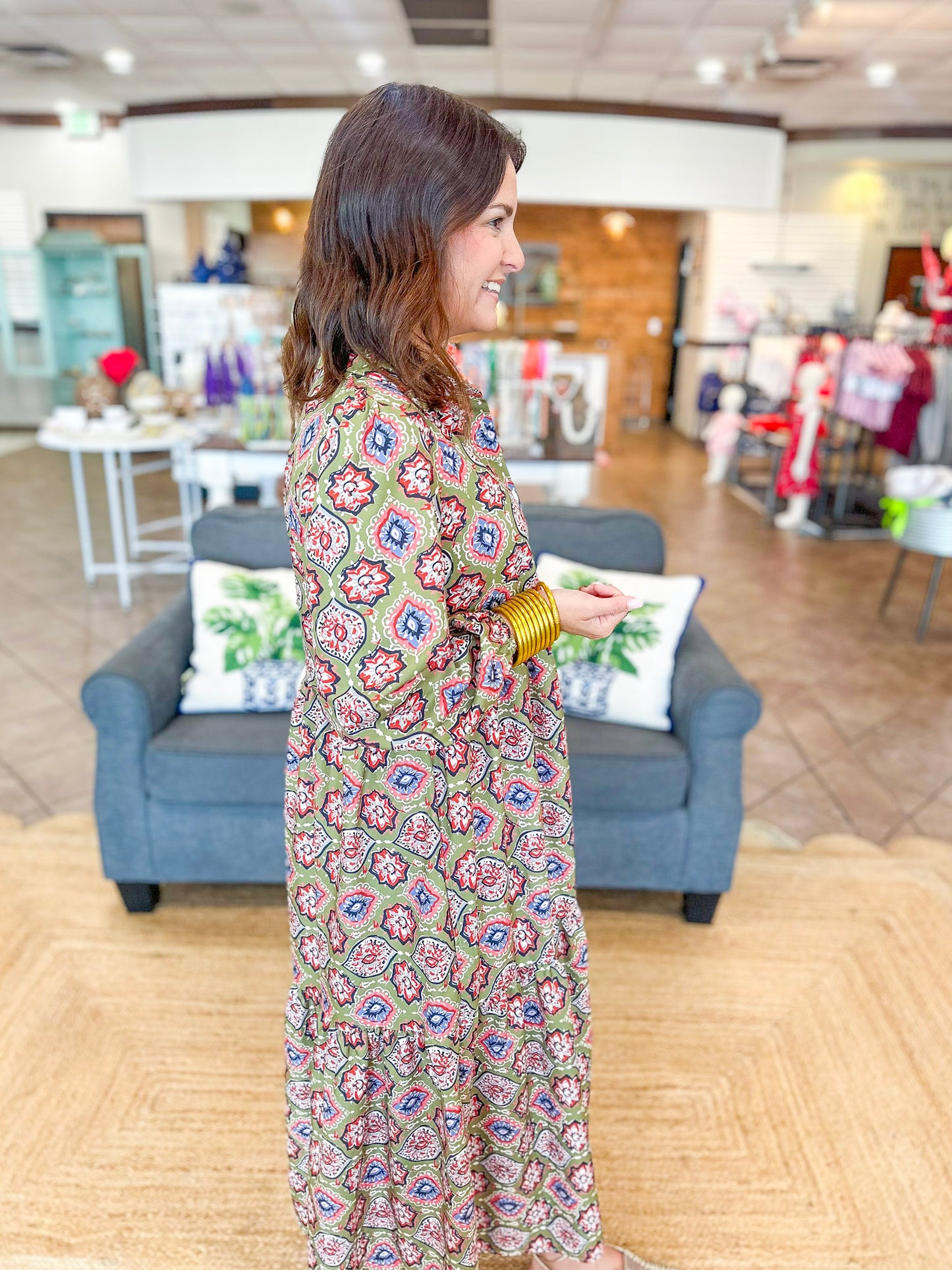 Whispers of Autumn Midi Dress