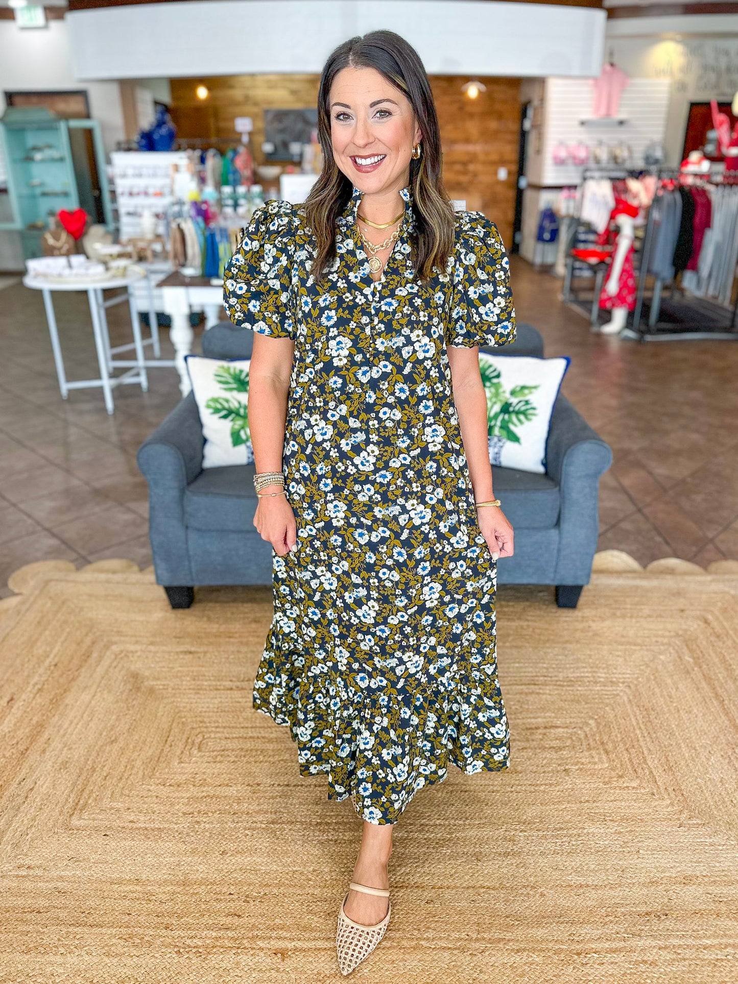 Twilight Garden Midi Dress