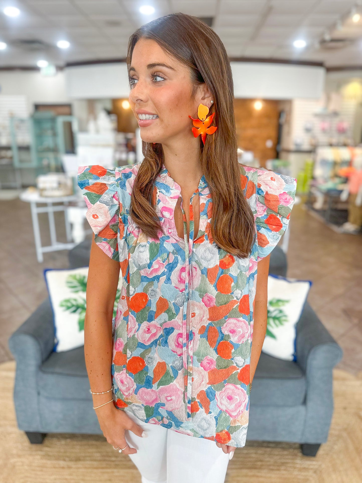 Blooming Statement Floral Top