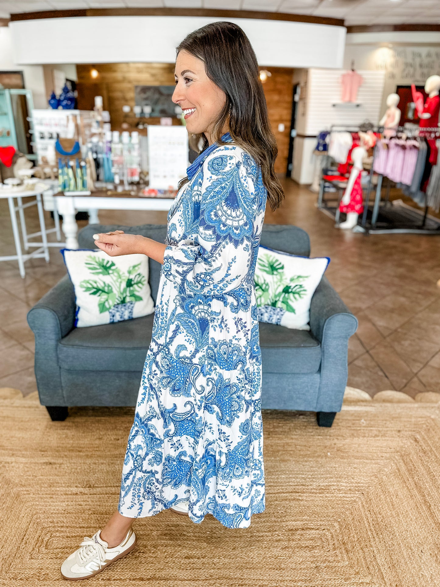 September Skies Midi Dress