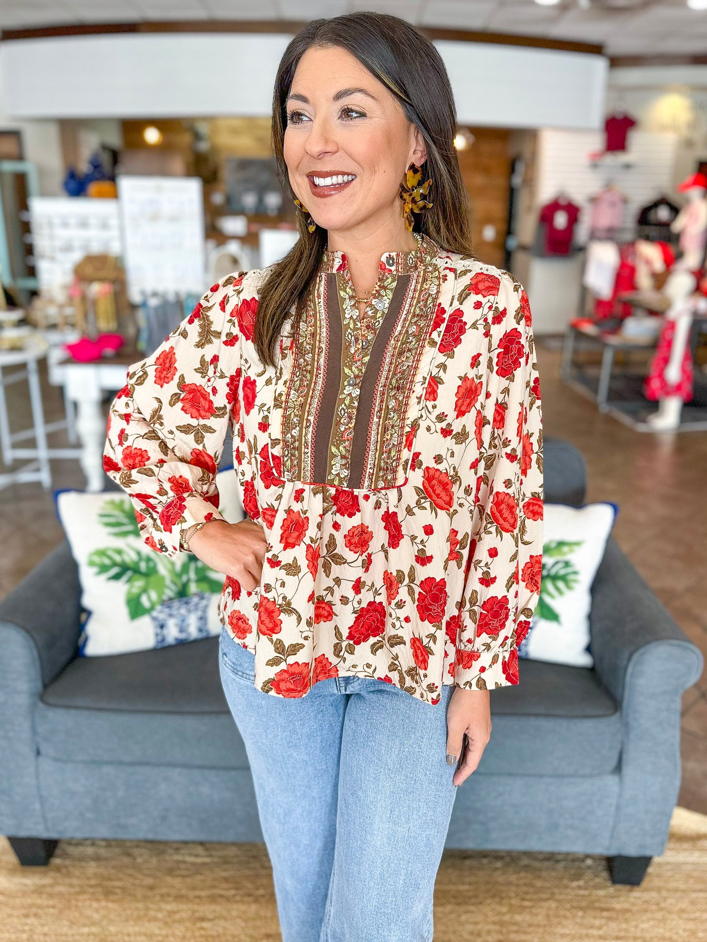 Falling Into Beauty Top