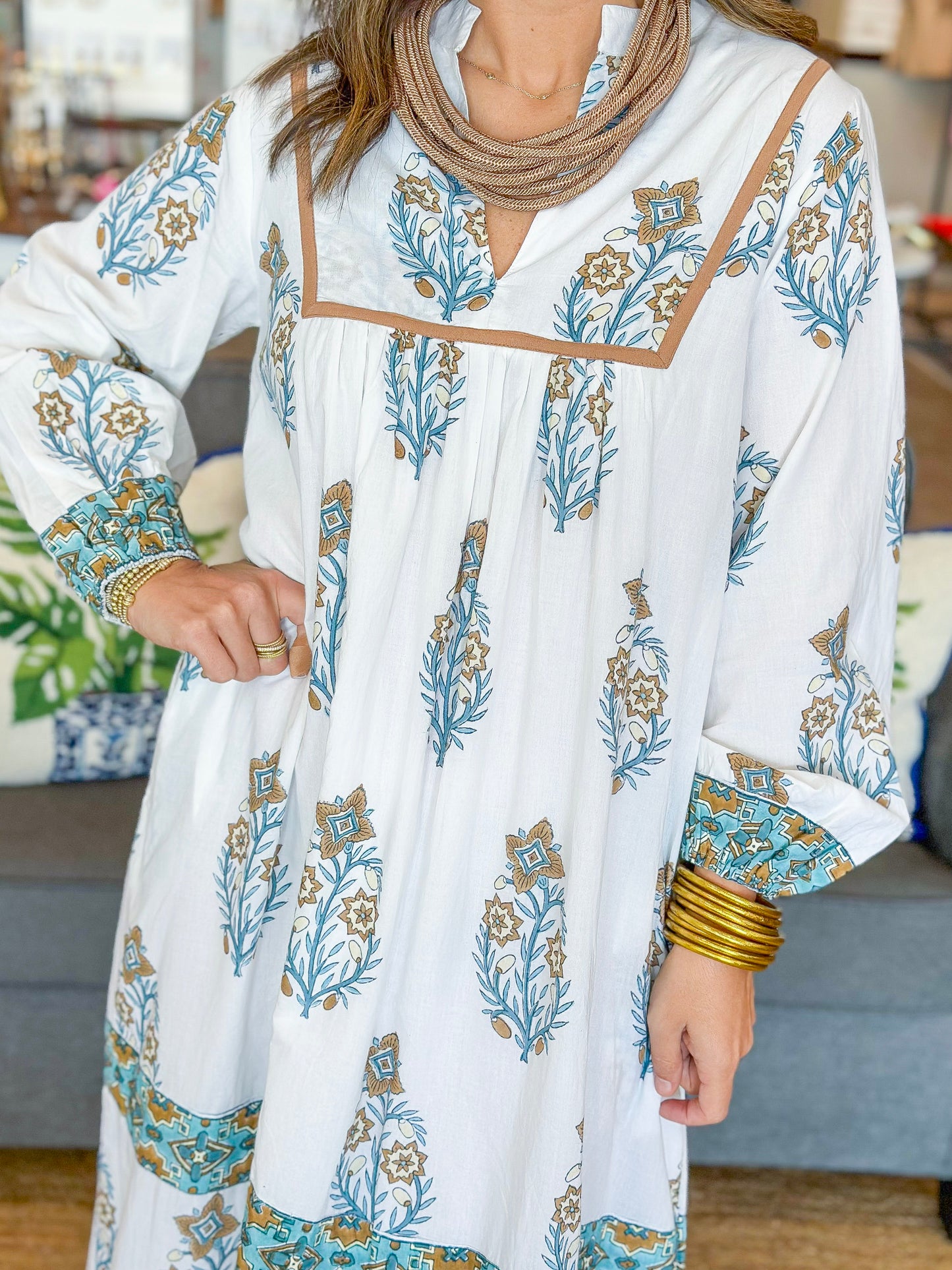 Victoria Dunn East Bay Maxi in Golden Dawn