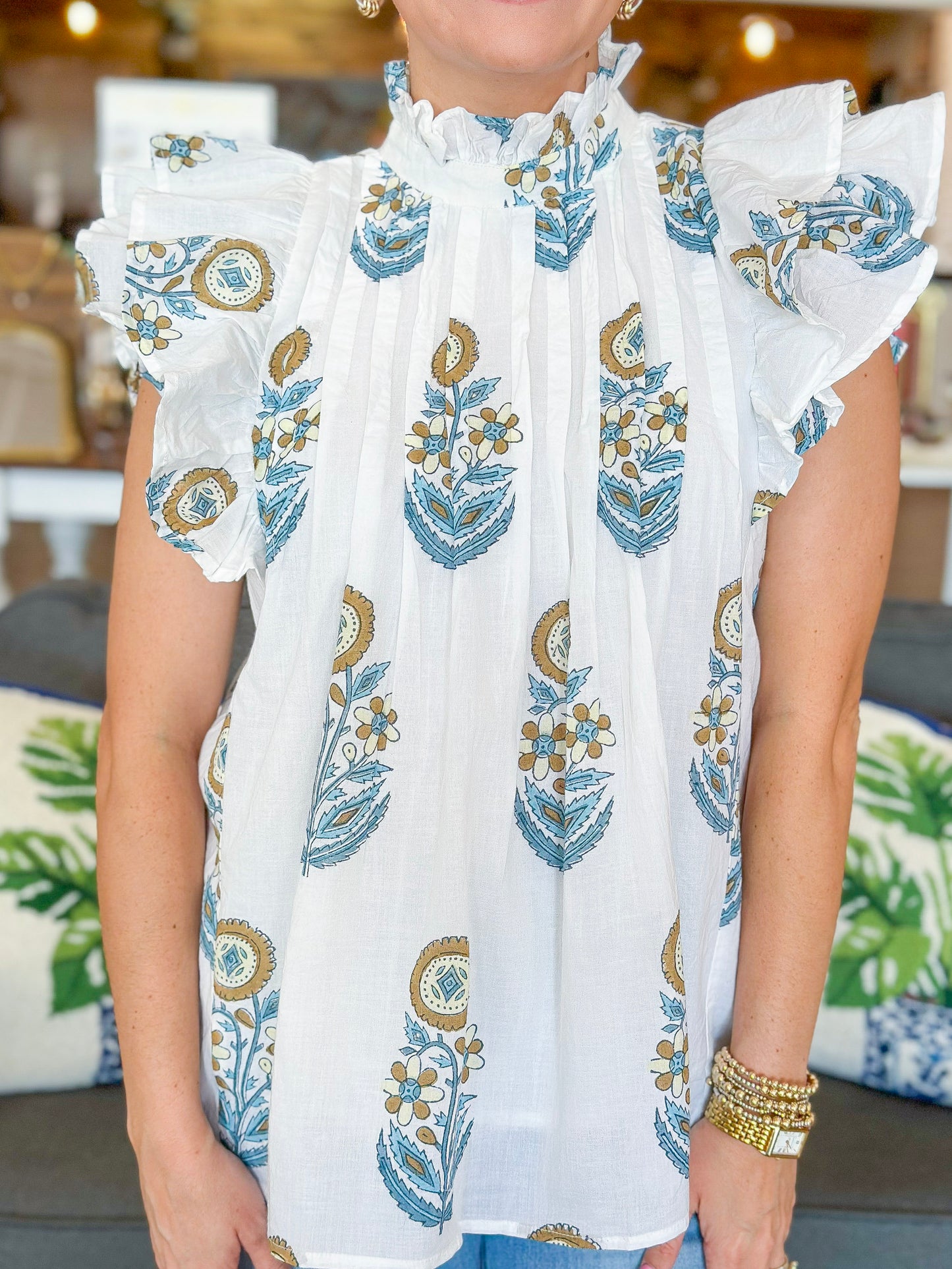 Victoria Dunn Jasmine Blouse in Java