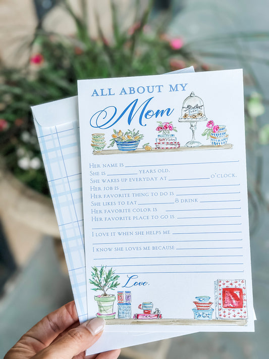 All About My Mom Fill Out Card
