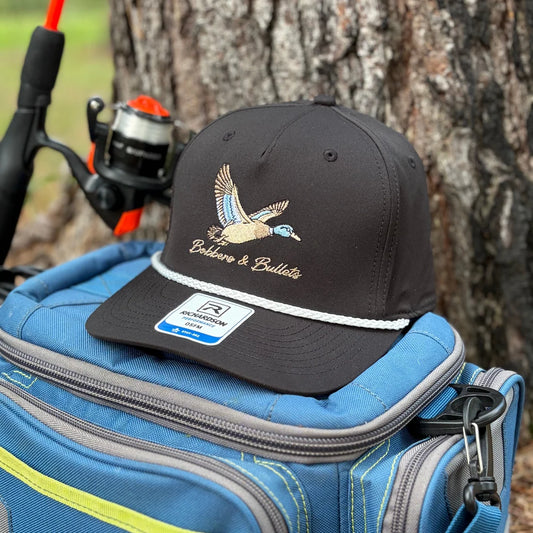 Bobbers & Bullets | Black Mallard Hat